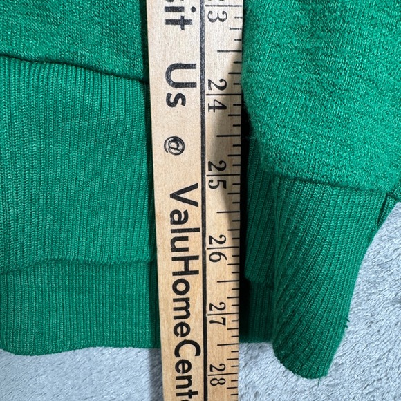Aritzia TNA Golden Cardigan Sweater Womens XS Green Knit Button Front Preppy - Picture 9 of 10